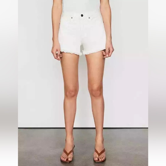 Frame Denim Pants - Frame Women's 25 (28” Waist) Frame ​Le Simone Raw-Edge Short White